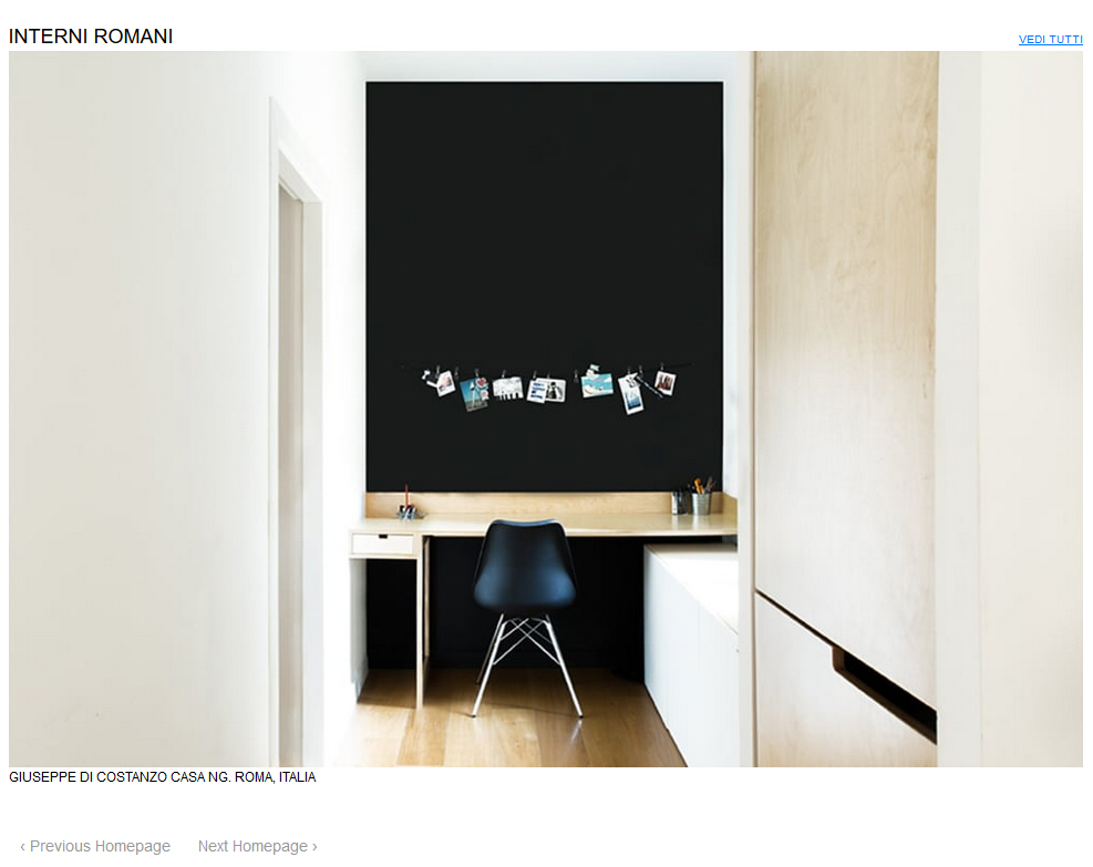 homepage architettura italiana _casa NG